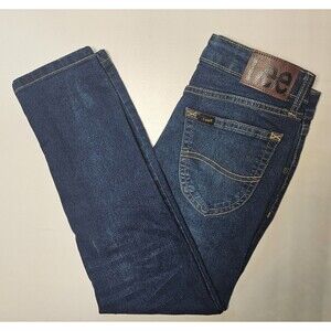 Lee Skinny Fit Stretch Denim Jeans Girl's Size 10 Blue Straight Leg Modern
